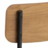 PERU Dining Chair in Steel & Oak - Set of 4 - Image 5