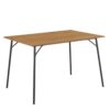 PERU Dining Table in Black & Oak