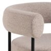 OAKFIELD Lounge Chair in Beige Fabric with Black Legs - Image 4