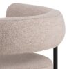 OAKFIELD Lounge Chair in Beige Fabric with Black Legs - Image 5