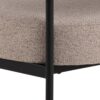 OAKFIELD Lounge Chair in Beige Fabric with Black Legs - Image 7