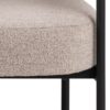 OAKFIELD Lounge Chair in Beige Fabric with Black Legs - Image 6