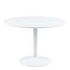 IBIZA Round Dining Table with White Top & White Base
