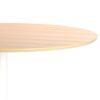 IBIZA Round Dining Table with Oak Top & White Base - Image 3