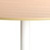 IBIZA Round Dining Table with Oak Top & White Base - Image 4