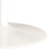 IBIZA Round Dining Table with Oak Top & White Base - Image 5
