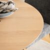 I_DUNCAN Round Dining Table in White Oak - Image 5