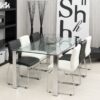 KANTE Dining Table with Glass Top - Image 7
