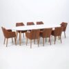 BELINA Oval Dining Table in White & Oak - Image 8