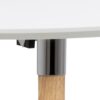 BELINA Oval Dining Table in White & Oak - Image 5