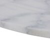 TARIFA Round Dining Table with White Marble Top & Black Base - Image 6