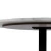 TARIFA Round Dining Table with White Marble Top & Black Base - Image 5