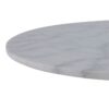 TARIFA Round Dining Table with White Marble Top & Black Base - Image 7