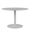 TARIFA Round Dining Table with White Marble Top & White Base - Image 2