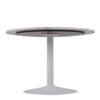 TARIFA Round Dining Table with White Marble Top & White Base - Image 4