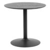 IBIZA Small Round Dining Table in Black