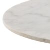 CORBY Round Dining Table with Marble Top & Black Base - Image 2