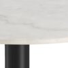 CORBY Round Dining Table with Marble Top & Black Base - Image 3