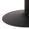 IBIZA Round Dining Table with Black Ash Top & Matt Black Base - Image 5