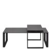 KATRINE Ceramic Coffee Table Set in Black - Image 2