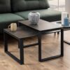 KATRINE Ceramic Coffee Table Set in Black - Image 8
