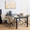 BRENTFORD Matt Black Ceramic Dining Table - Image 8