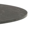 IBIZA Round Dining Table with Black Top & Matt Black Base - Image 3