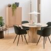CHRISTO Round Dining Table in White Oak - Image 10