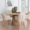 CHRISTO Round Dining Table in White Oak - Image 11