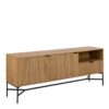 JAIPUR Sideboard with 2 Doors & 1 Drawer in Oak & Black
