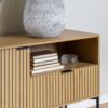 JAIPUR Sideboard with 2 Doors & 1 Drawer in Oak & Black - Image 8