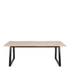 MALIKA Dining Table in White Oak & Black - Image 2