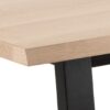 MALIKA Dining Table in White Oak & Black - Image 4