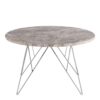 PRUNUS Round Coffee Table with Grey & Brown Marble Top - Image 2