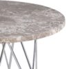 PRUNUS Round Side Table with Grey & Brown Marble Top - Image 3